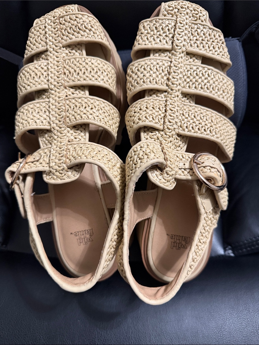 wild fable woven tan fisherman sandals - Picture 3 of 4